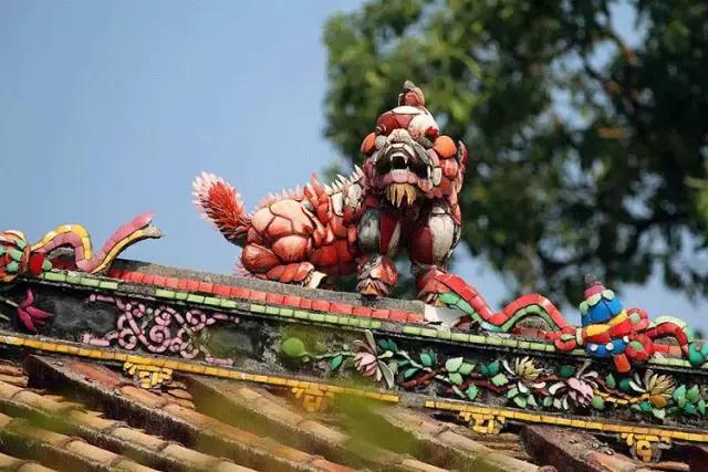 潮州嵌瓷，屋頂生花