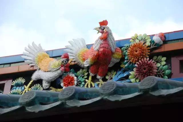 潮州嵌瓷，屋頂生花